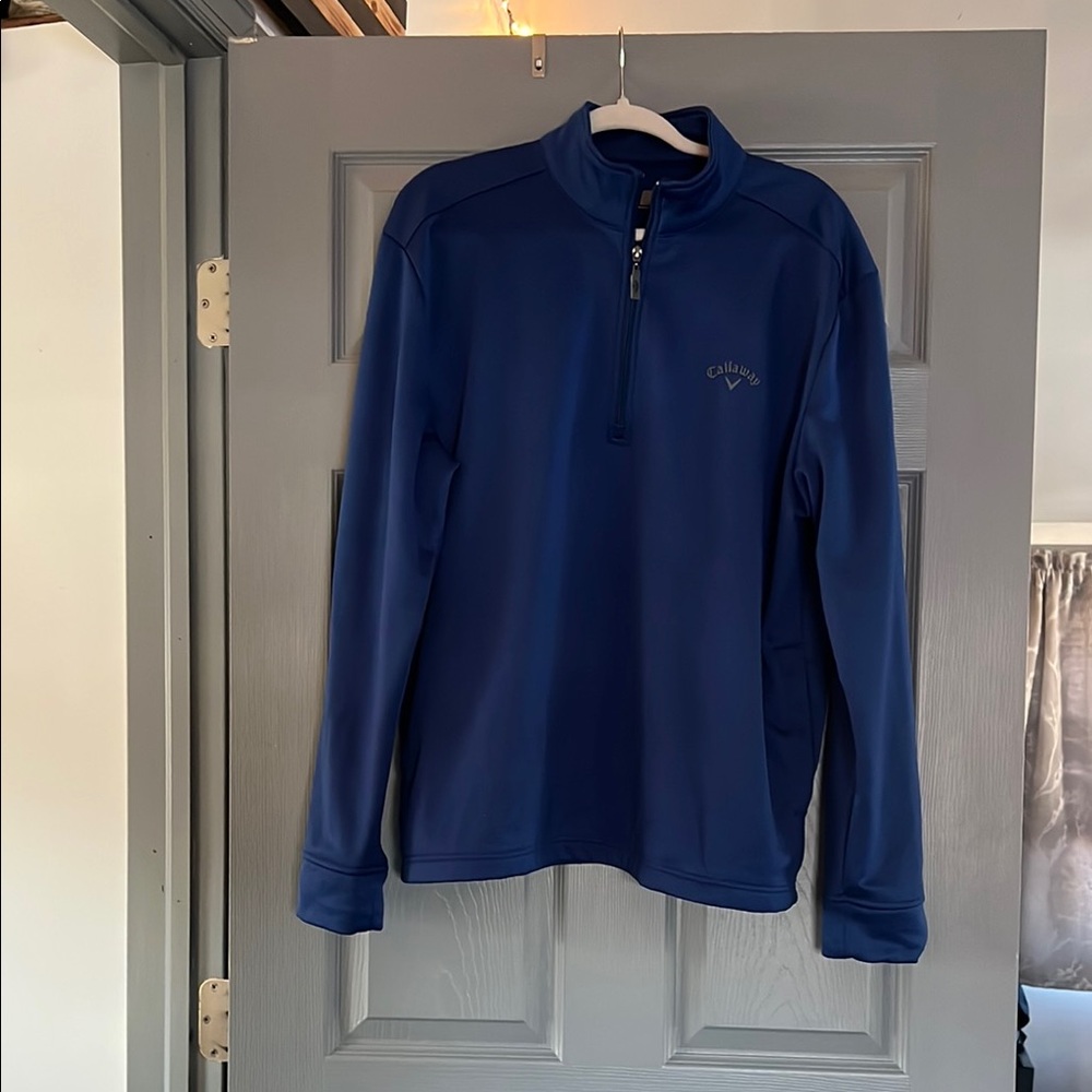 Callaway Blue Quarter-Zip Pullover